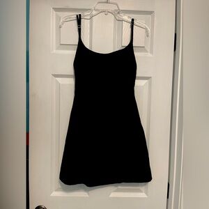 Zara open back mini dress, black, size XS